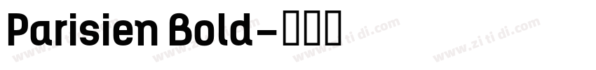 Parisien Bold字体转换